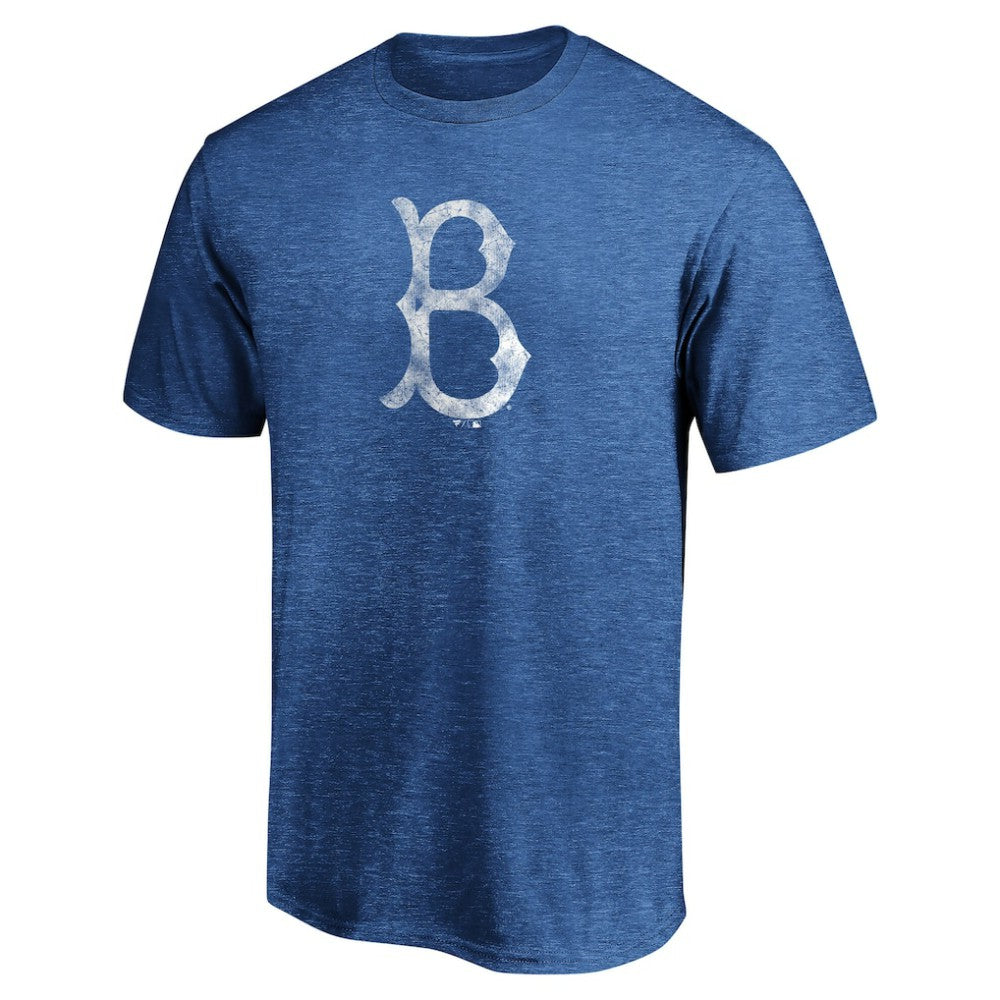 Brooklyn Dodgers Cooperstown Collection True Classics Throwback Logo Tri-Blend T-Shirt - Royal T-shirts