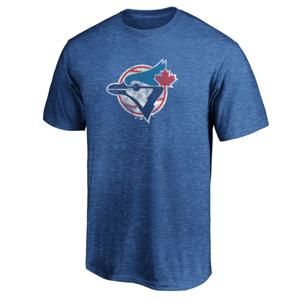 Toronto Blue Jays Cooperstown Collection True Classics Throwback Logo Tri-Blend T-Shirt - Royal T-shirts