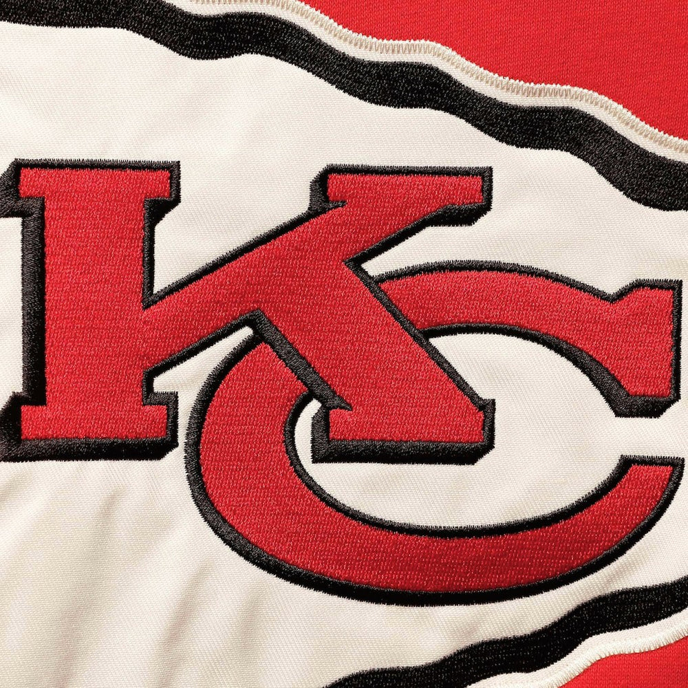 Kansas City Chiefs '47 Lacer V-Neck Pullover Hoodie - Red/Gold Hoodies