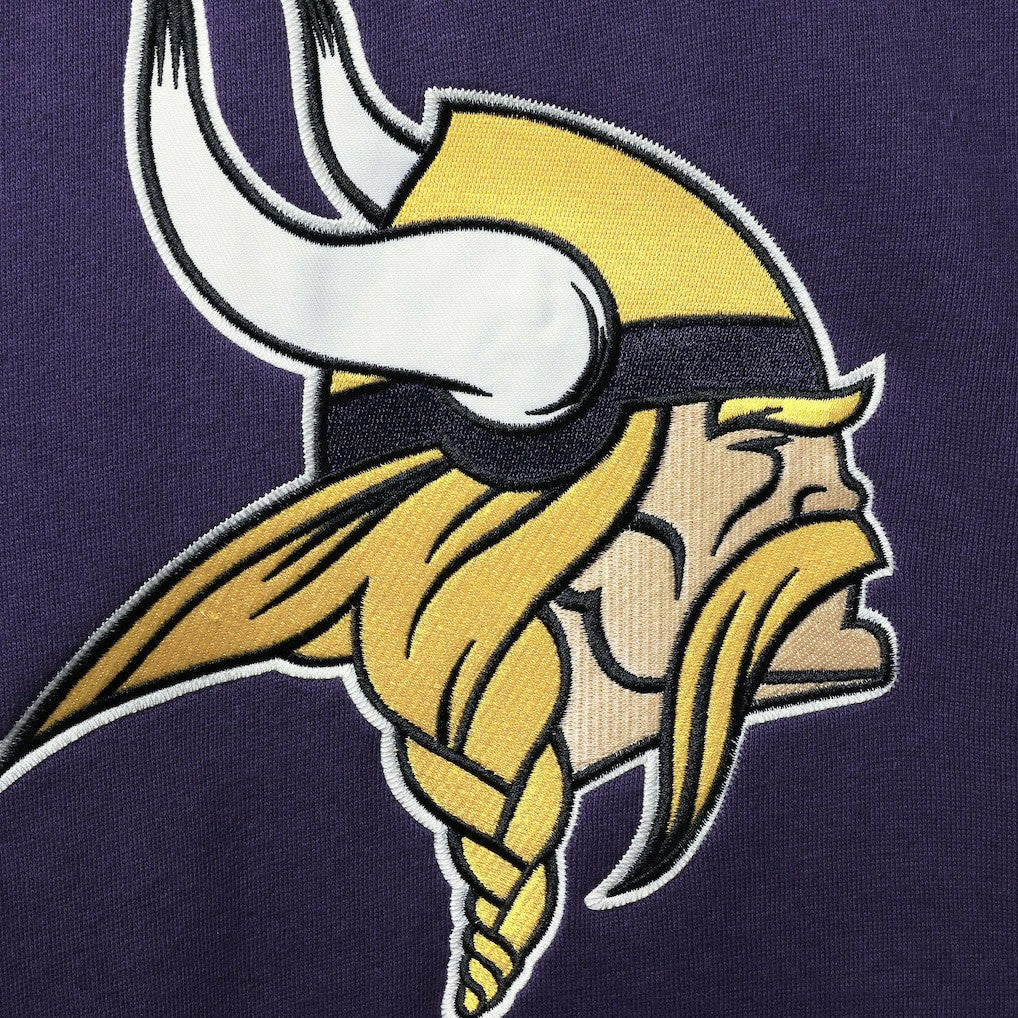 Minnesota Vikings '47 Lacer V-Neck Pullover Hoodie - Purple/Gold Hoodies