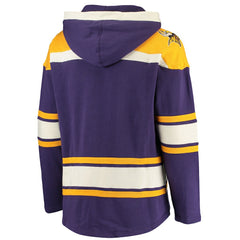 Minnesota Vikings '47 Lacer V-Neck Pullover Hoodie - Purple/Gold Hoodies