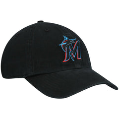 Miami Marlins '47 Clean Up Adjustable Hat - Black Hats