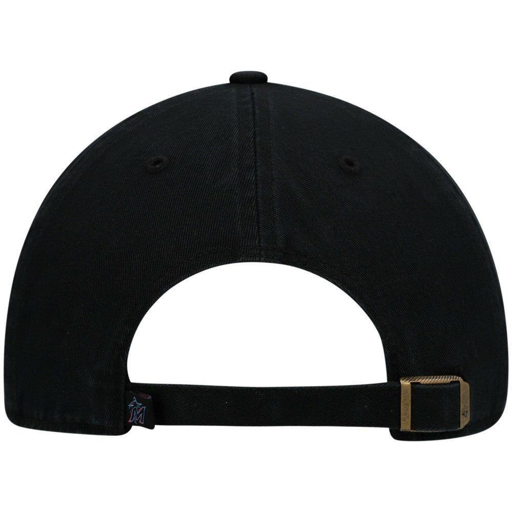Miami Marlins '47 Clean Up Adjustable Hat - Black Hats