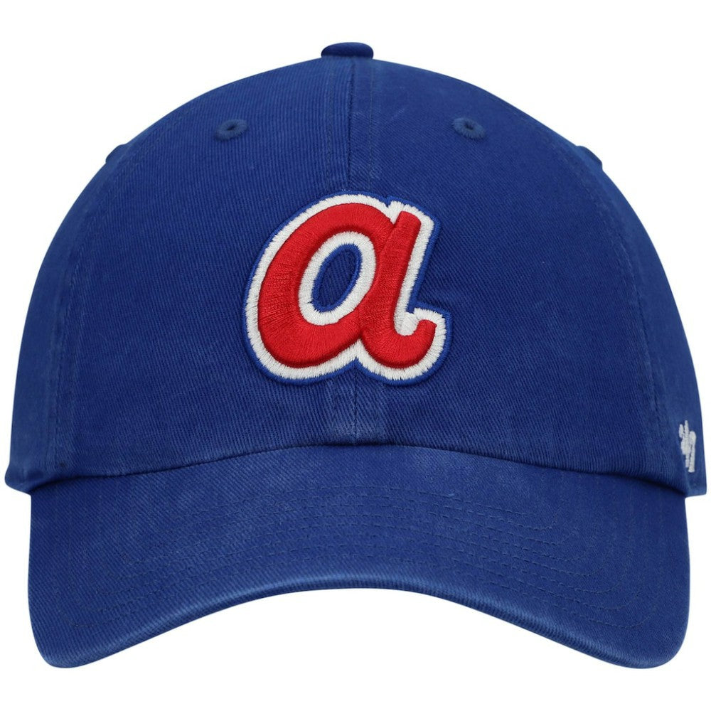 Atlanta Braves '47 1972 Logo Cooperstown Collection Clean Up Adjustable Hat - Royal Hats