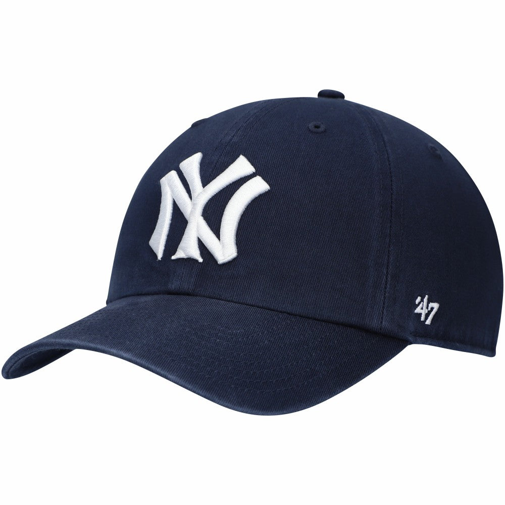 New York Yankees '47 Logo Cooperstown Collection Clean Up Adjustable Hat - Navy Hats