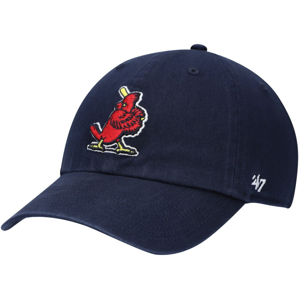 St. Louis Cardinals '47 Logo Cooperstown Collection Clean Up Adjustable Hat - Navy Hats