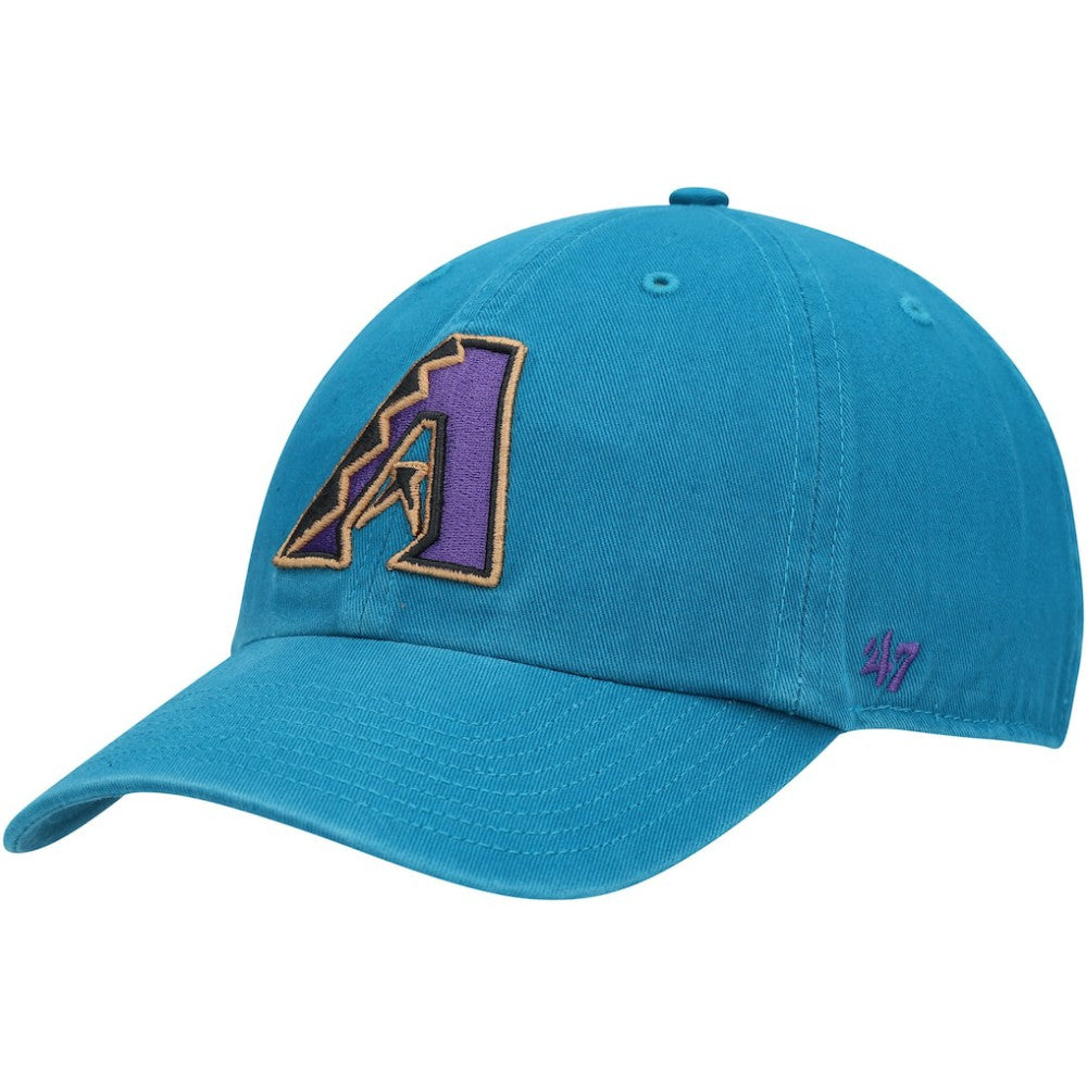 Arizona Diamondbacks '47 Logo Cooperstown Collection Clean Up Adjustable Hat - Teal Hats