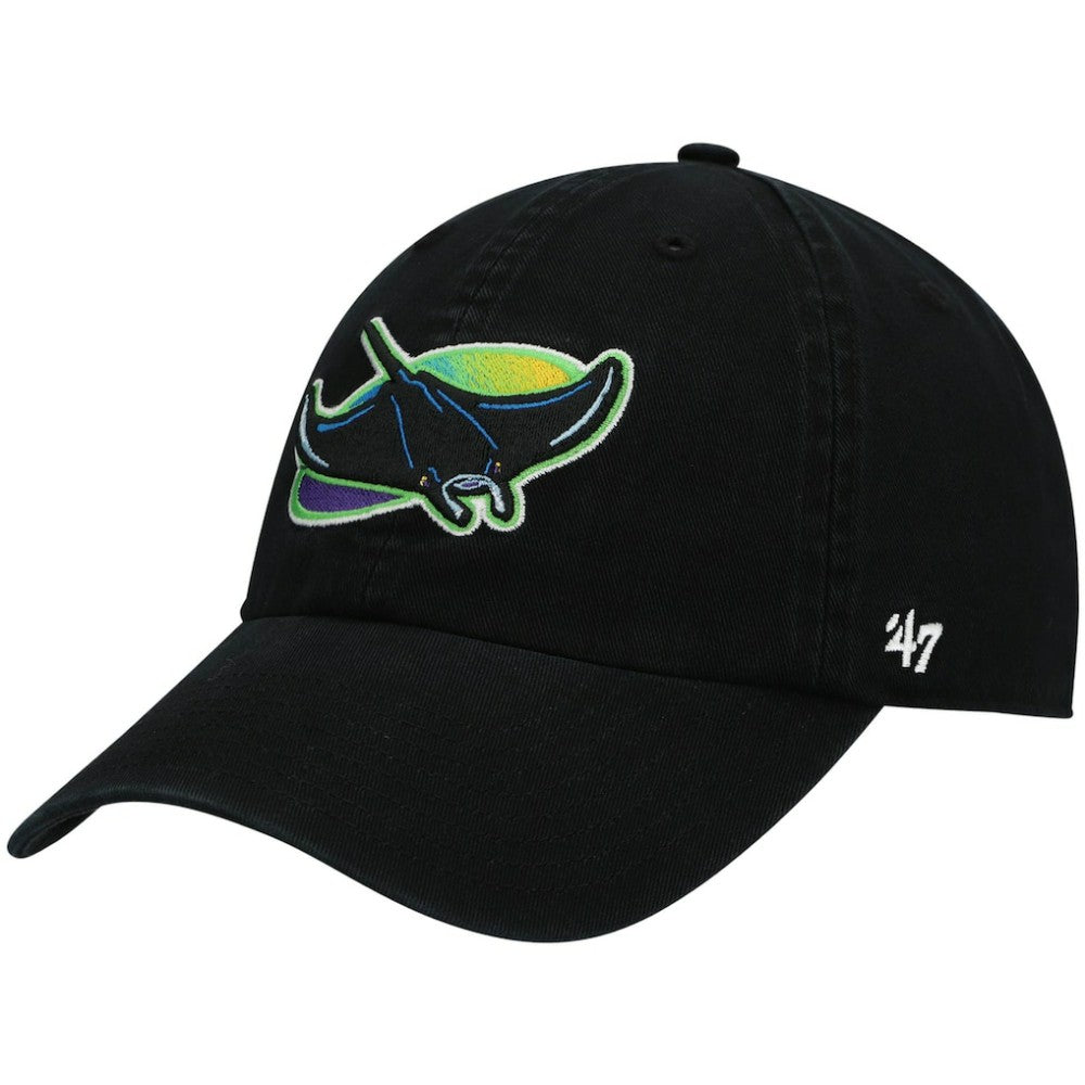 Tampa Bay Rays '47 2000 Logo Cooperstown Collection Clean Up Adjustable Hat - Black Hats