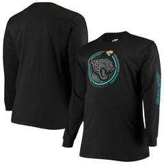 Jacksonville Jaguars Big & Tall Color Pop Long Sleeve T-Shirt - Black T-shirts
