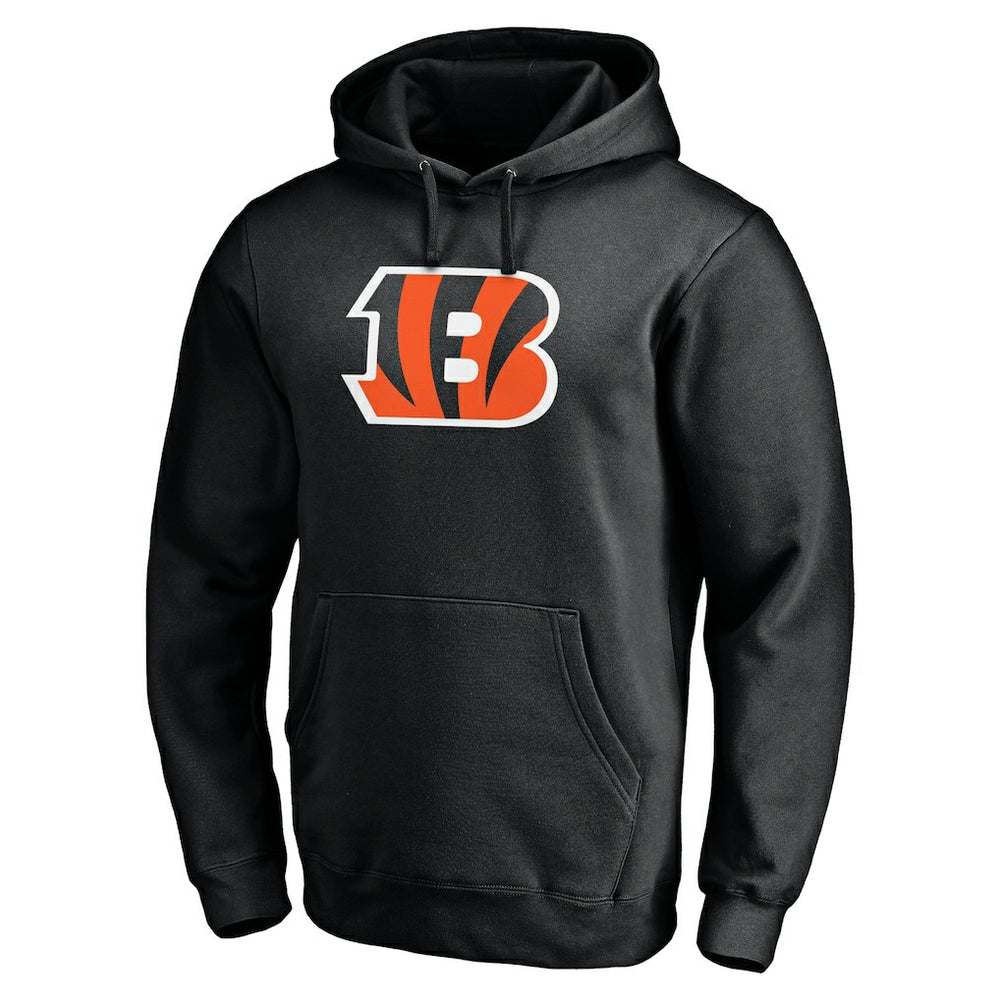 Cincinnati Bengals Primary Logo Fitted Pullover Hoodie - Black Hoodies