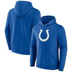 Indianapolis Colts Primary Logo Fitted Pullover Hoodie - Royal Hoodies