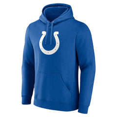 Indianapolis Colts Primary Logo Fitted Pullover Hoodie - Royal Hoodies