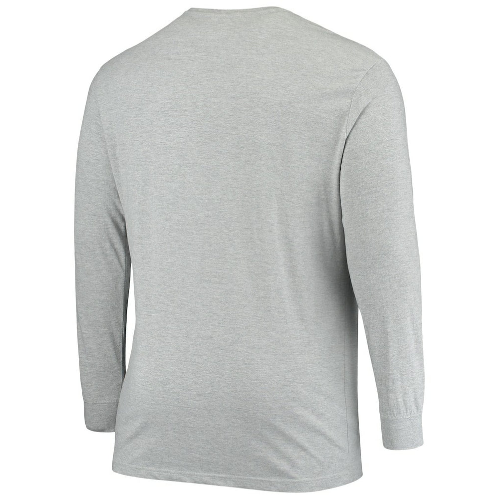 Cleveland Browns Big & Tall Practice Long Sleeve T-Shirt - Heathered Gray T-shirts