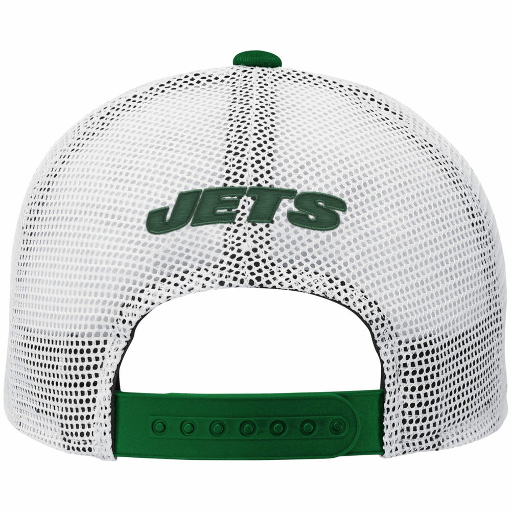 New York Jets Youth Core Lockup Adjustable Hat - Green/White Hats