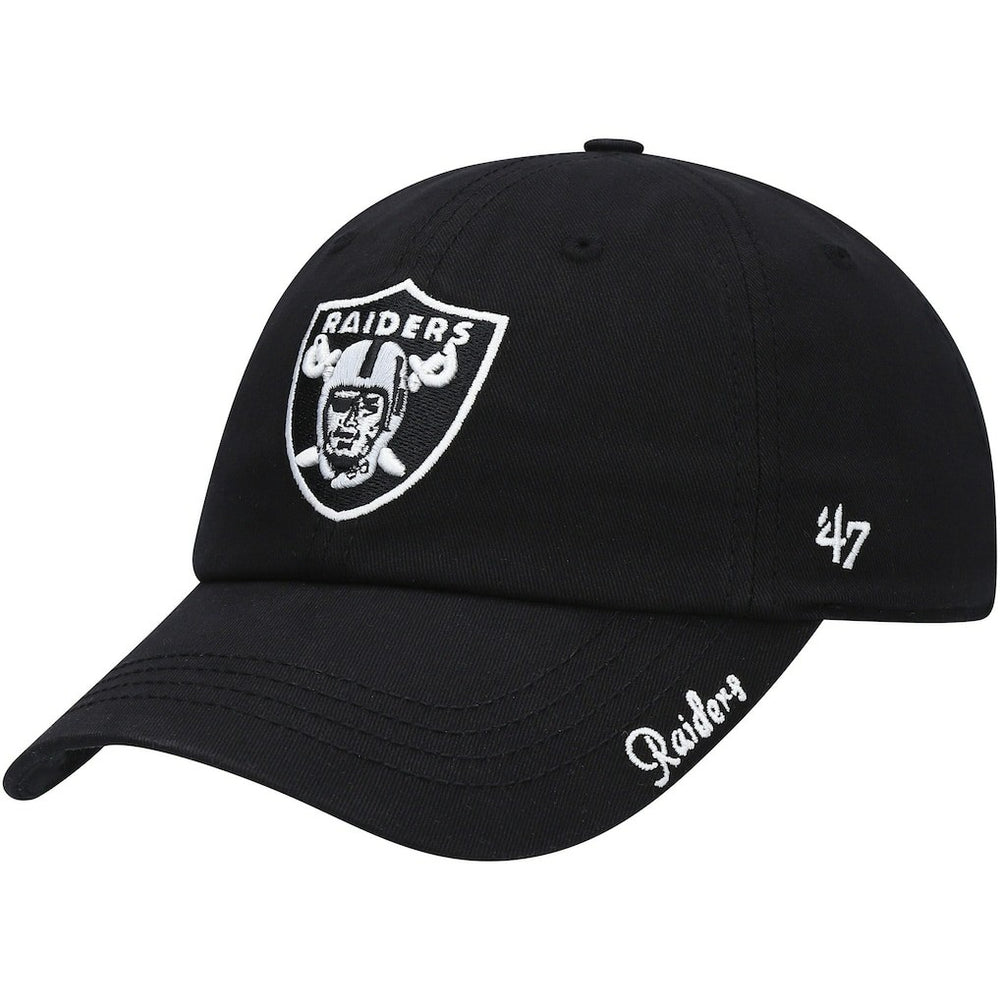 Las Vegas Raiders '47 Women's Miata Clean Up Primary Adjustable Hat - Black Hats