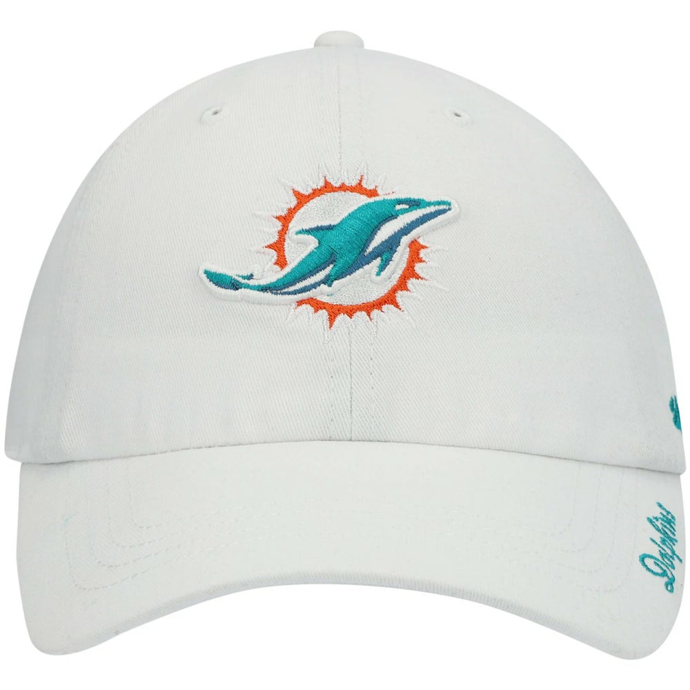 Miami Dolphins '47 Women's Miata Clean Up Logo Adjustable Hat - White Hats