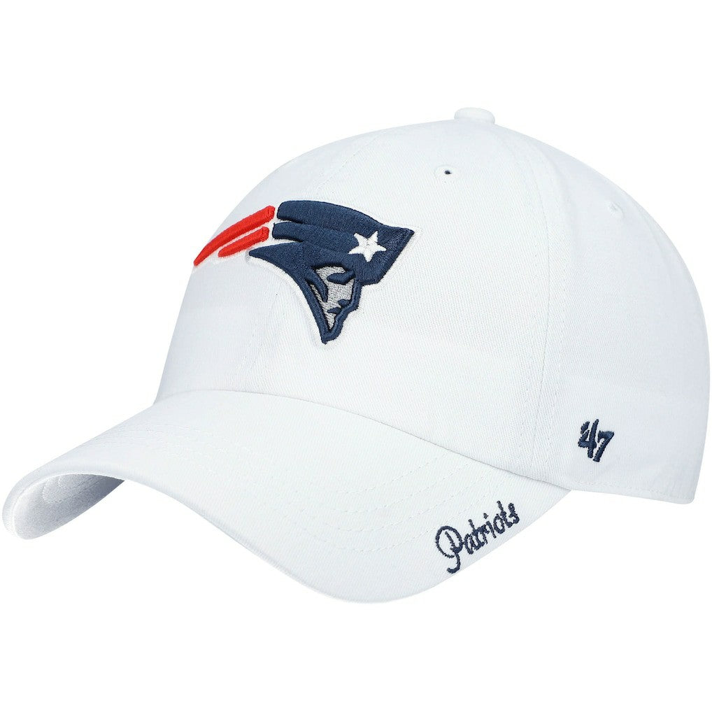 New England Patriots '47 Women's Miata Clean Up Logo Adjustable Hat - White Hats