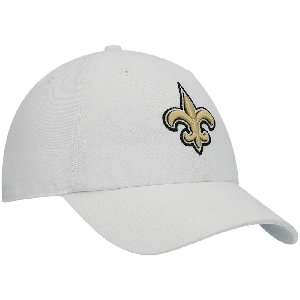 New Orleans Saints '47 Women's Miata Clean Up Logo Adjustable Hat - White Hats
