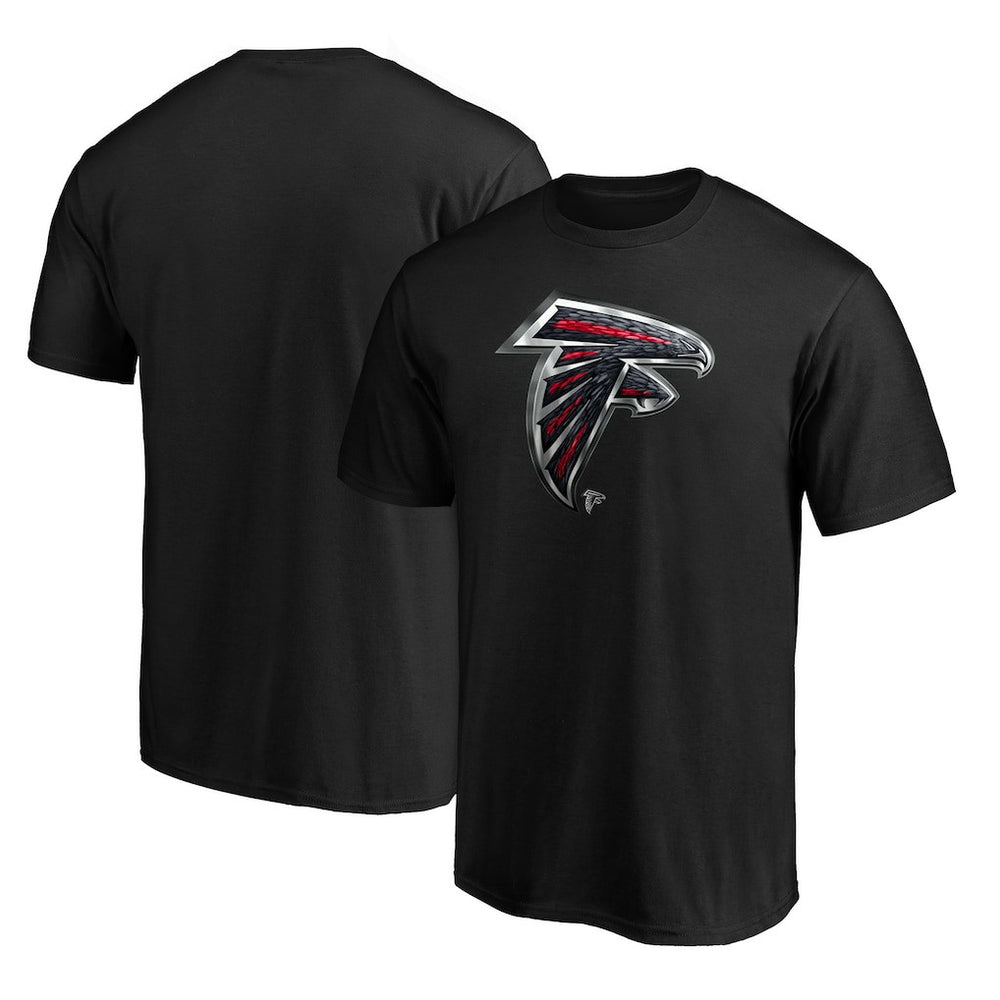 Atlanta Falcons Midnight Mascot Team Logo T-Shirt - Black T-shirts