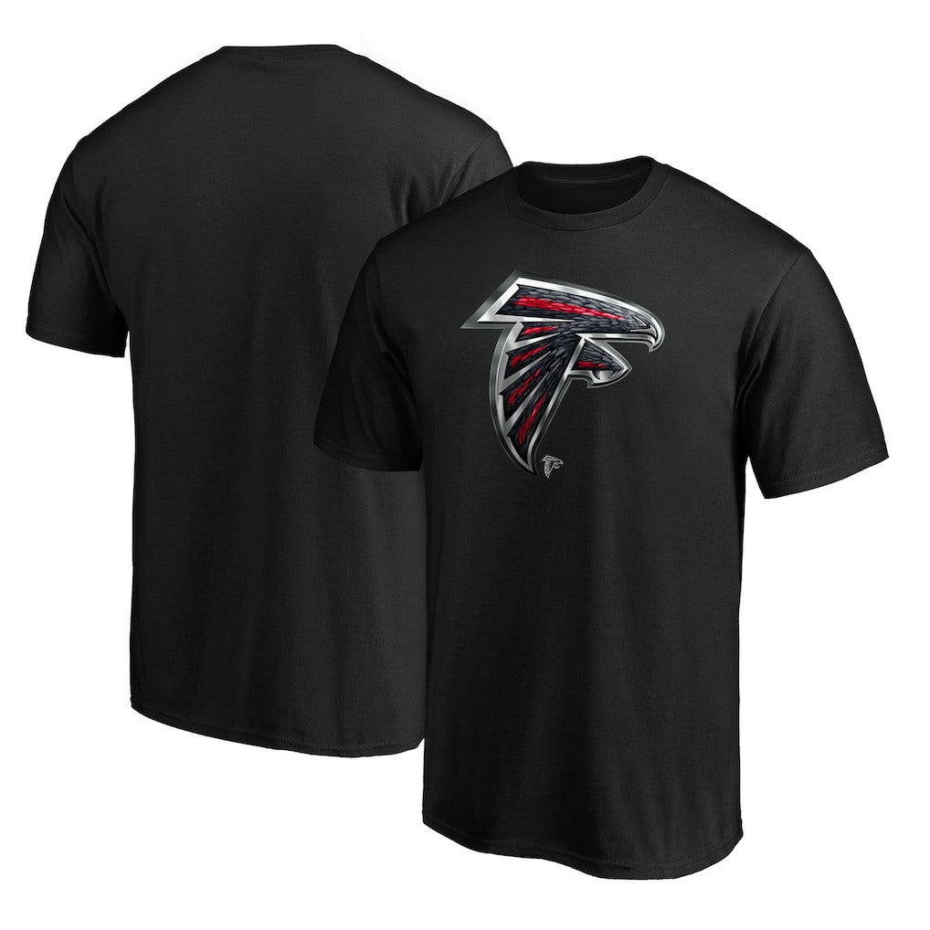 Atlanta Falcons Midnight Mascot Team Logo T-Shirt - Black T-shirts