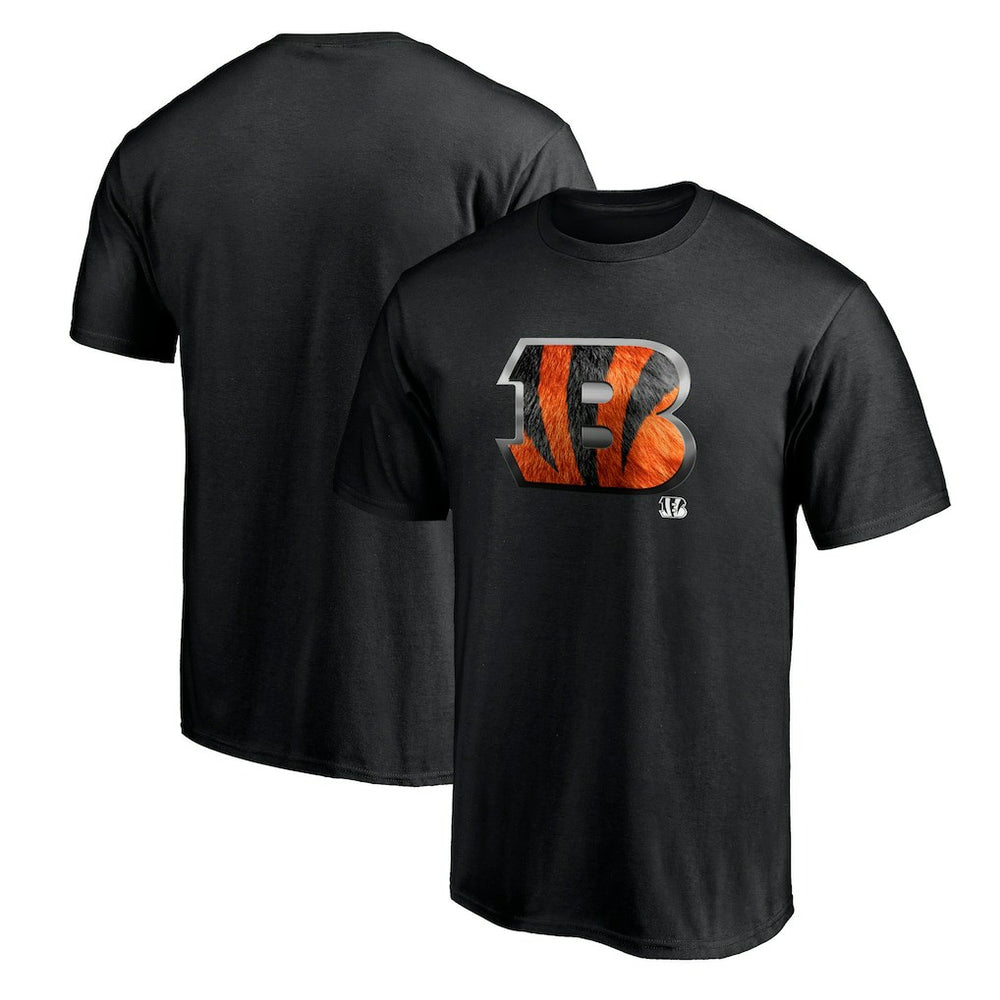 Cincinnati Bengals Midnight Mascot Team Logo T-Shirt - Black T-shirts