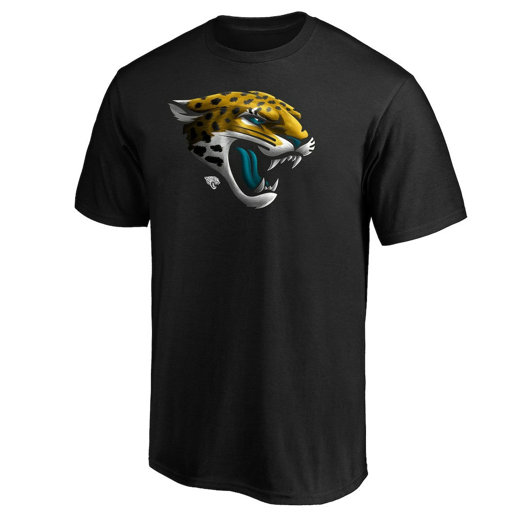 Jacksonville Jaguars Midnight Mascot Team Logo T-Shirt - Black T-shirts