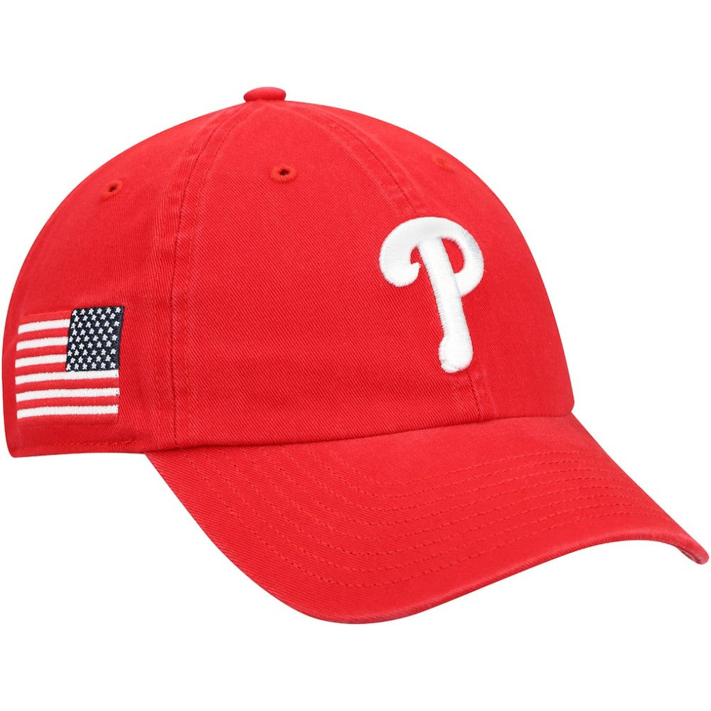 Philadelphia Phillies '47 Heritage Clean Up Adjustable Hat - Red Hats