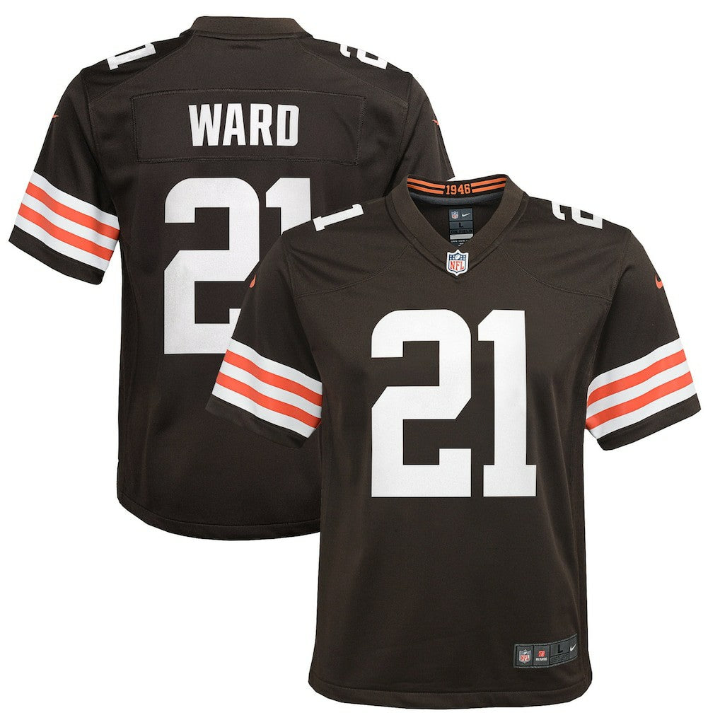 Denzel Ward Cleveland Browns Youth Game Jersey - Brown Jerseys