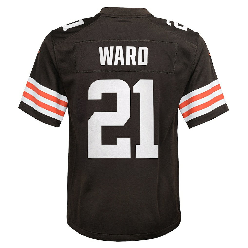 Denzel Ward Cleveland Browns Youth Game Jersey - Brown Jerseys
