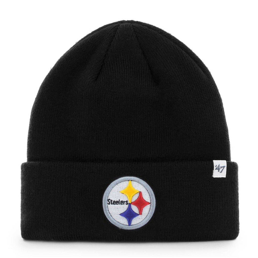 Pittsburgh Steelers '47 Primary Basic Cuffed Knit Hat - Black Hats