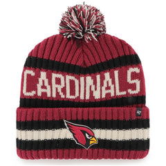 Arizona Cardinals '47 Bering Cuffed Knit Hat with Pom - Cardinal Hats