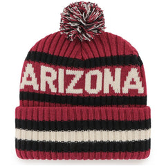 Arizona Cardinals '47 Bering Cuffed Knit Hat with Pom - Cardinal Hats