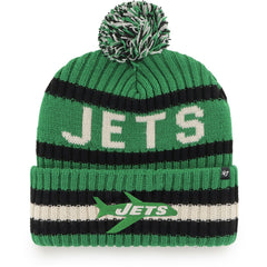 New York Jets '47 Bering Cuffed Knit Hat with Pom - Kelly Green Hats