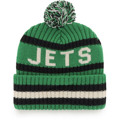 New York Jets '47 Bering Cuffed Knit Hat with Pom - Kelly Green Hats