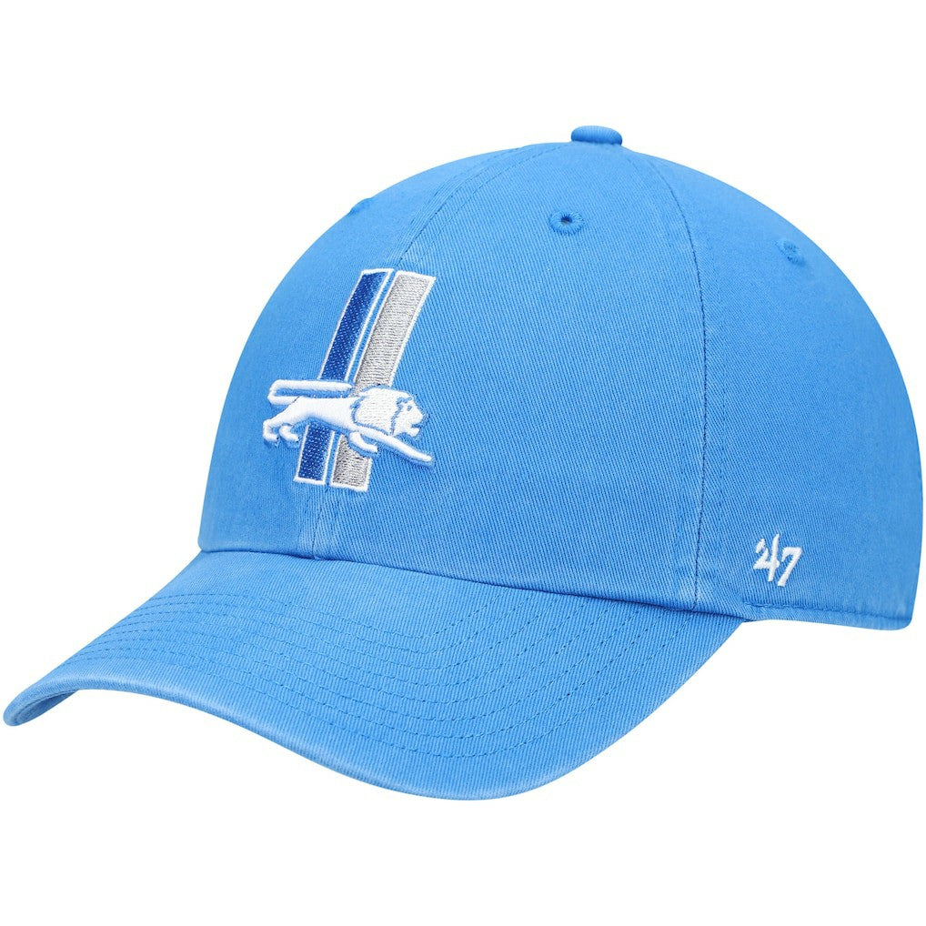 Detroit Lions '47 Clean Up Adjustable Hat - Blue Hats