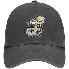 New Orleans Saints '47 Clean Up Adjustable Hat - Charcoal Hats
