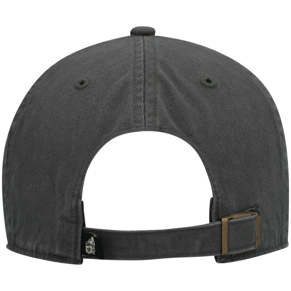 New Orleans Saints '47 Clean Up Adjustable Hat - Charcoal Hats
