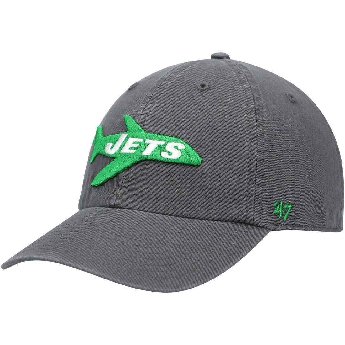 New York Jets '47 Clean Up Adjustable Hat - Charcoal Hats