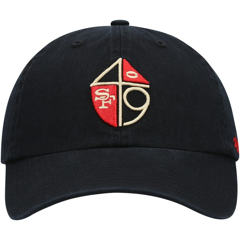 San Francisco 49ers '47 Clean Up Adjustable Hat - Black Hats