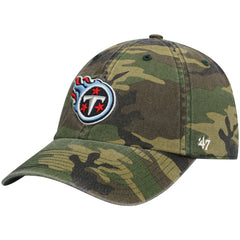 Tennessee Titans '47 Woodland Clean Up Adjustable Hat - Camo Hats