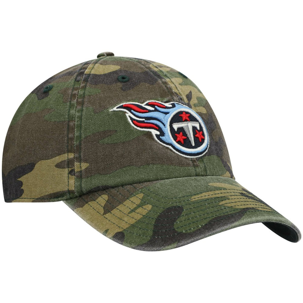 Tennessee Titans '47 Woodland Clean Up Adjustable Hat - Camo Hats