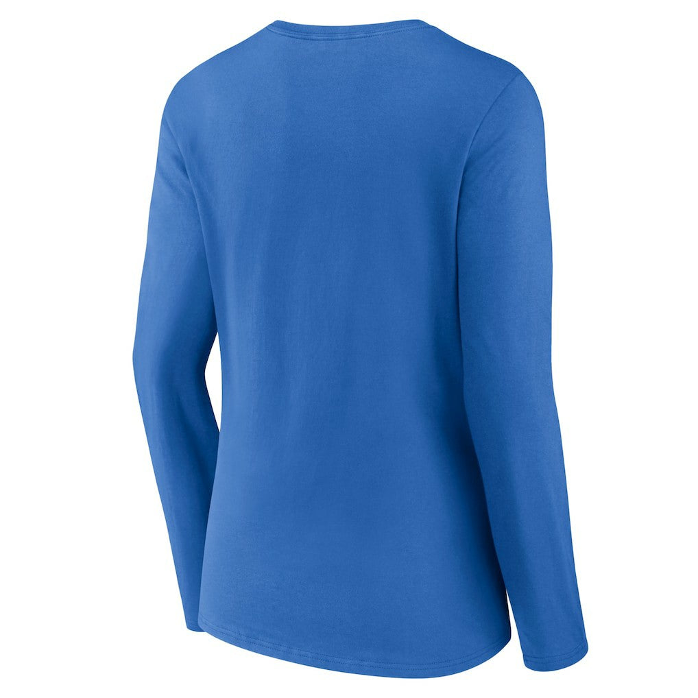 Los Angeles Chargers Women's Primary Team Logo Long Sleeve V-Neck T-Shirt - Powder Blue T-shirts