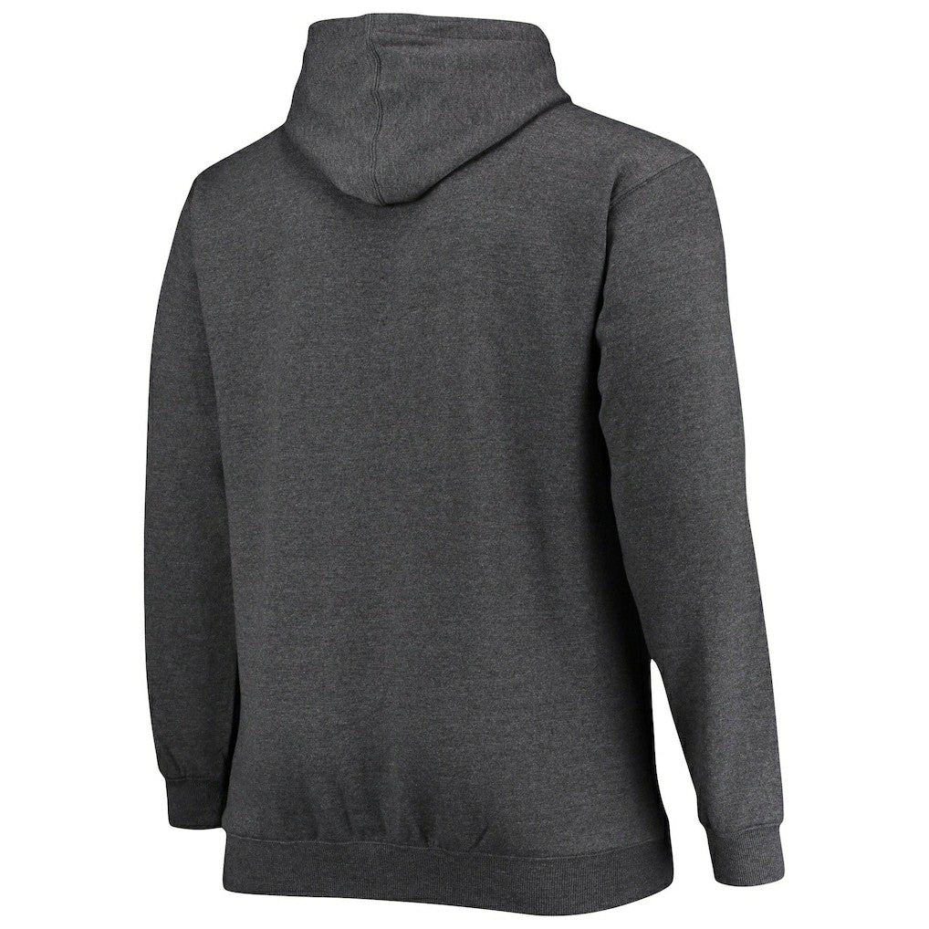 New Orleans Saints Big & Tall Practice Pullover Hoodie - Heathered Charcoal Hoodies