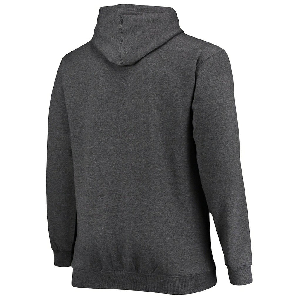 New Orleans Saints Big & Tall Practice Pullover Hoodie - Heathered Charcoal Hoodies