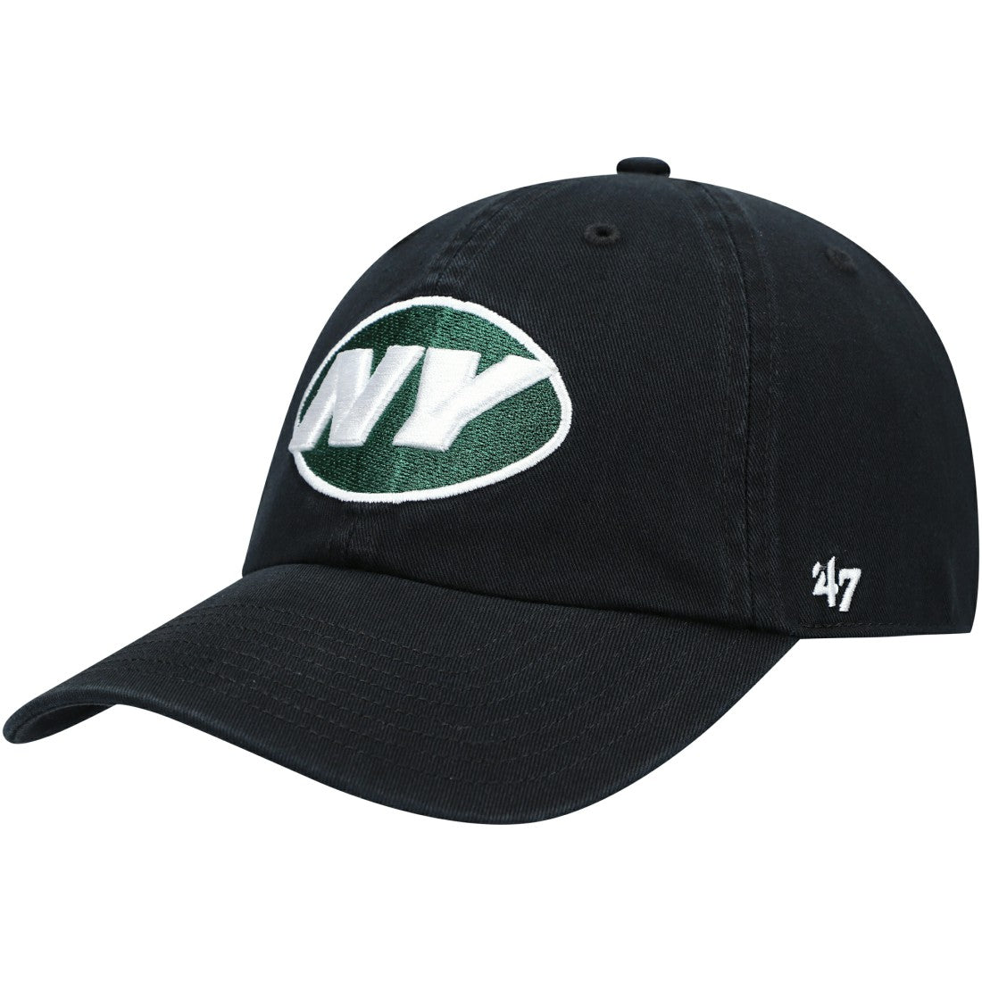 New York Jets '47 Clean Up Alternate Adjustable Hat - Black Hats