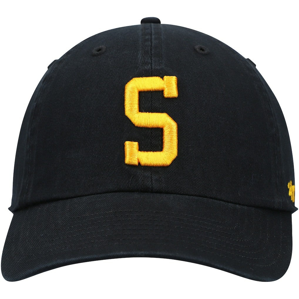 Pittsburgh Steelers '47 Clean Up Alternate Adjustable Hat - Black Hats