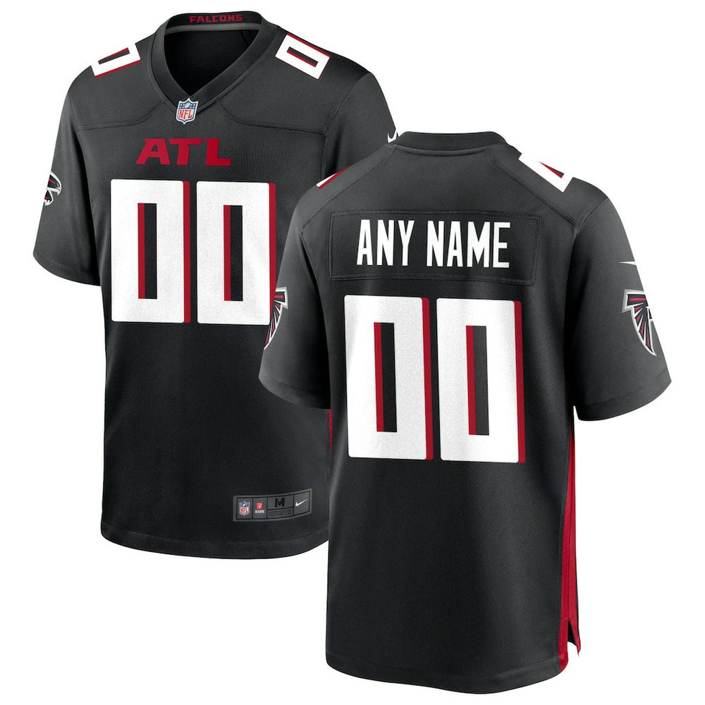 Atlanta Falcons Custom Game Jersey - Black Jerseys