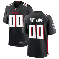 Atlanta Falcons Custom Game Jersey - Black Jerseys