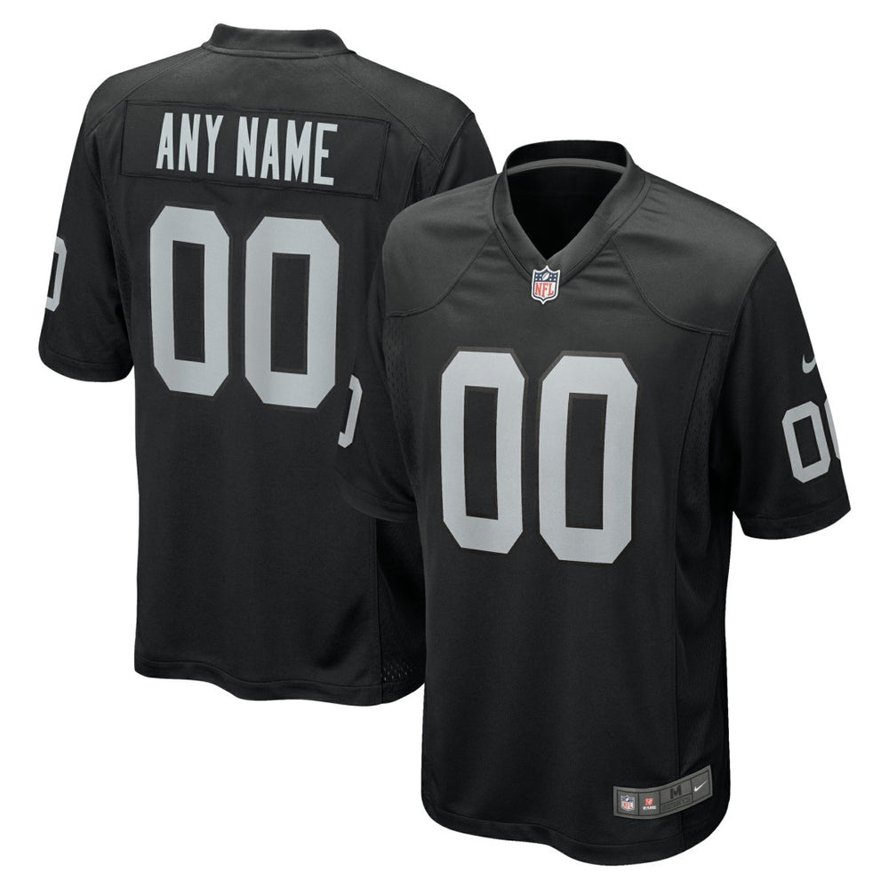 Las Vegas Raiders Custom Game Jersey - Black Jerseys