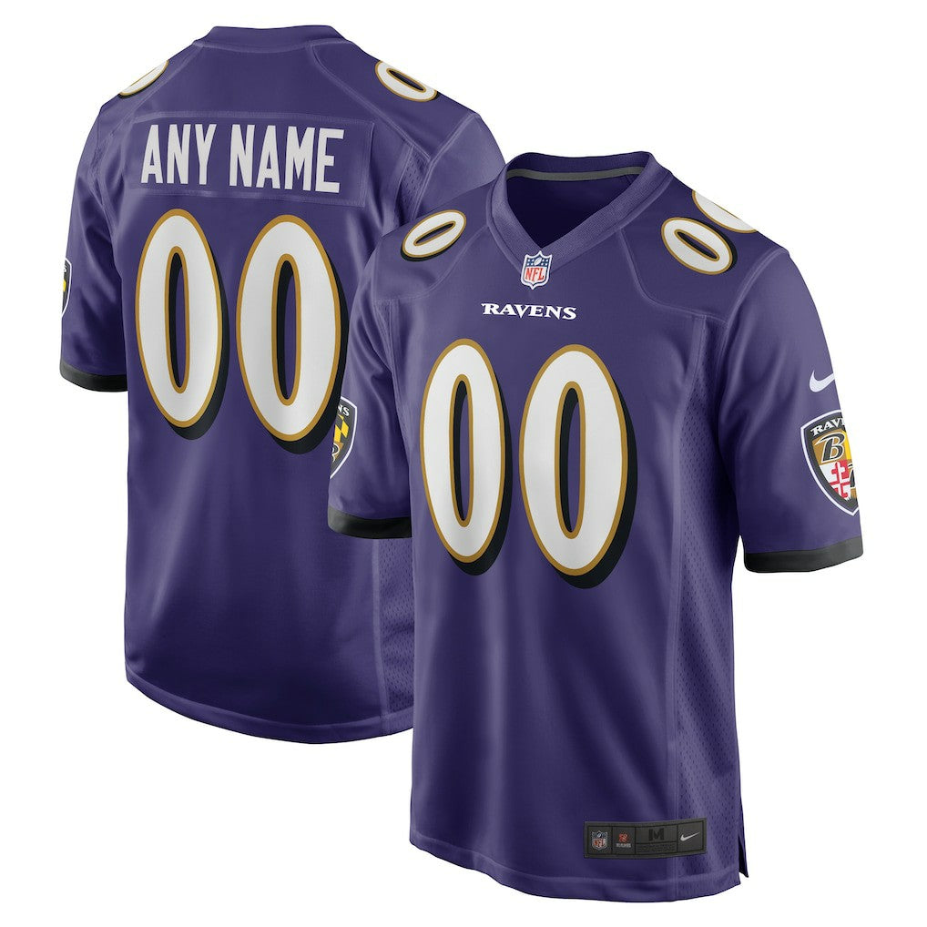 Baltimore Ravens Custom Game Jersey - Purple Jerseys